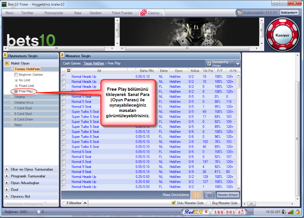 Bets10 Texas Poker Oynama